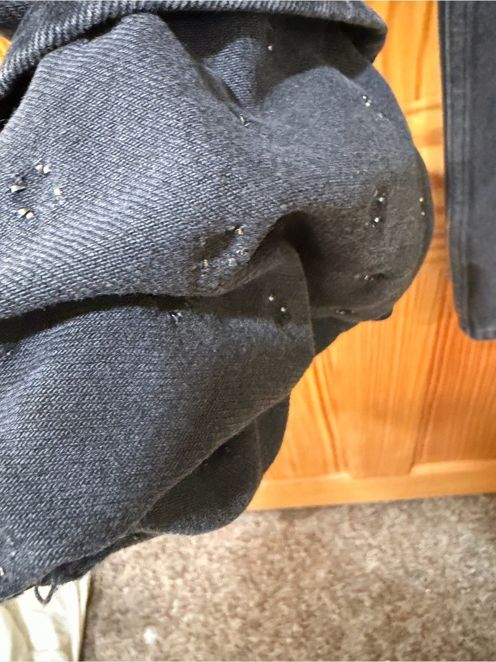 MOTHER ‘Snacks’ Studded Black Bootcut Jeans NWT - Picture 6 of 13
